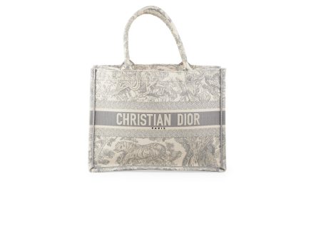 Dior Medium Book Tote Gray Cheap