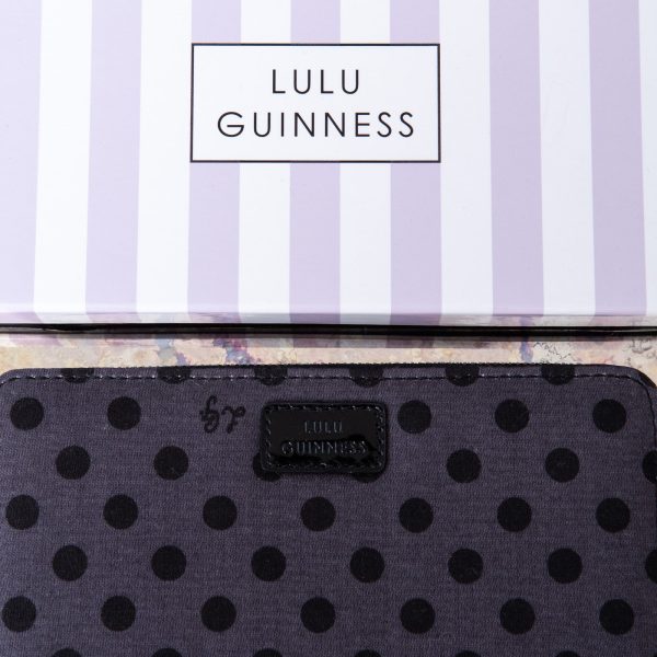 Lulu Guinness Polkadot Fabric Wallet Hot on Sale