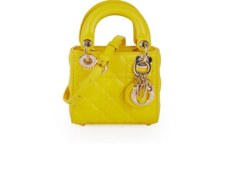 Deal of the Week- Dior Lady Dior Micro Yellow on Sale