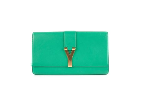 Saint Laurent Y Clutch Green Supply