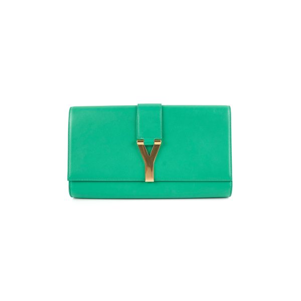 Saint Laurent Y Clutch Green Supply