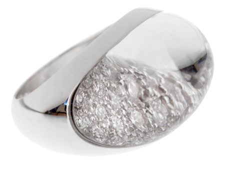 Cartier Myst Diamond Rock Crystal White Gold Ring on Sale