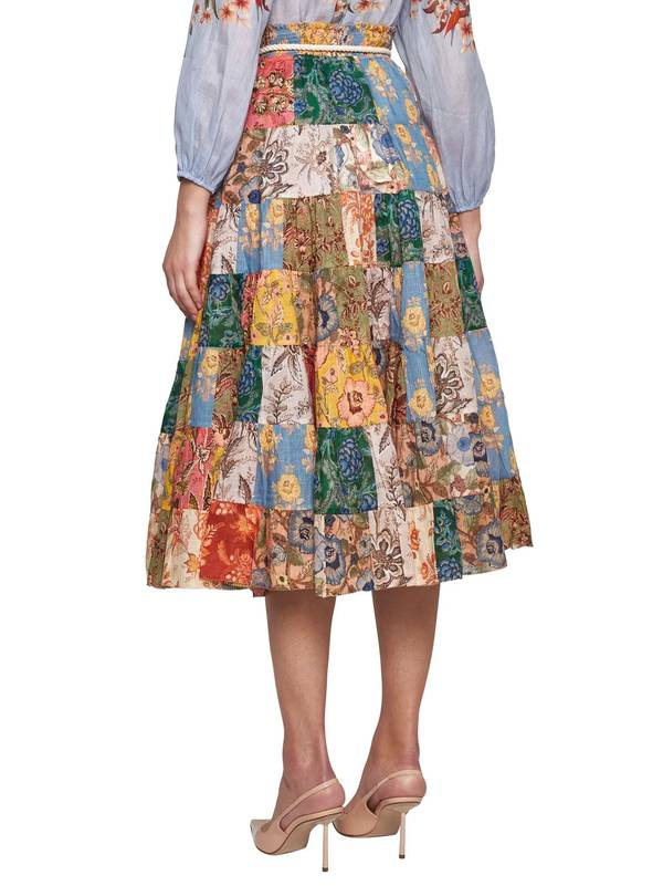 Zimmermann SKU gonna-junie-tiered-midi-skirt For Cheap