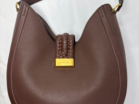 Altuzarra brown leather shoulder bag with long leather braided  tassle Supply