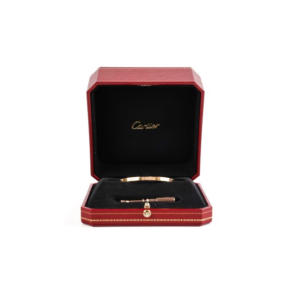 Cartier Small Love Rose Gold Size 16 Bracelet Online now