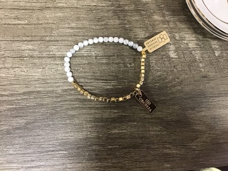 White Howlite-Half & Half Bracelet Sale