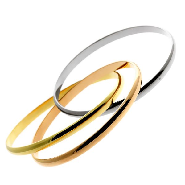 Cartier Trinity Gold Bangle Bracelet Online Hot Sale