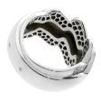 Van Cleef & Arpels Diamond White Gold Wave Ring Discount