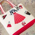 Lulu Guinness Paper Doll Raffia Tote Bag Online Sale