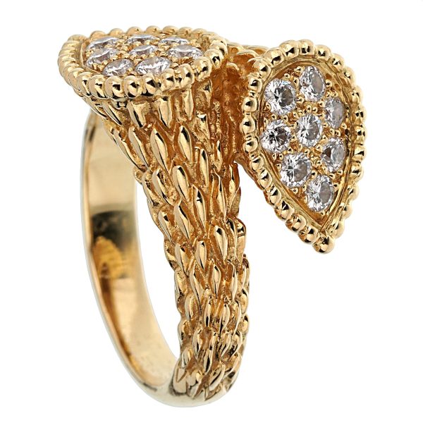 Boucheron Toi et Moi Serpent Bohème Diamond Yellow Gold Ring Supply