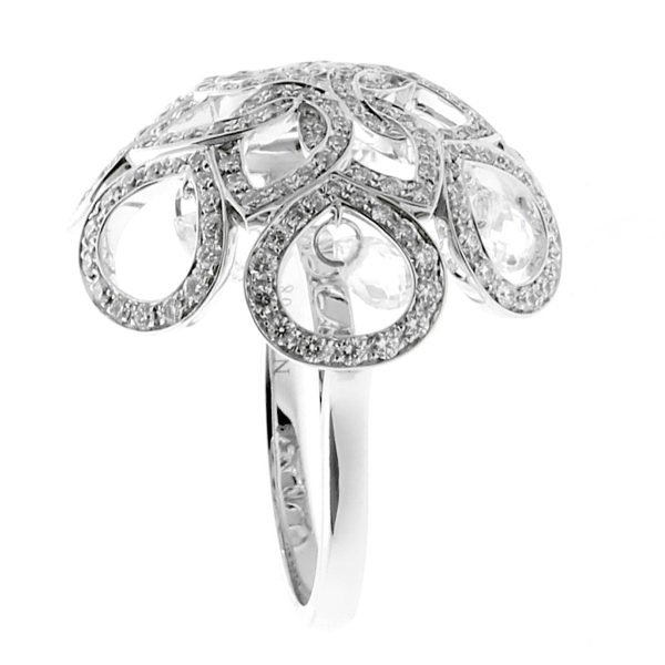 Boucheron Diamond Briolette White Gold Ring Online Sale