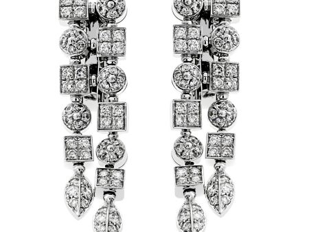 Bulgari Lucea Diamond White Gold Earrings For Cheap