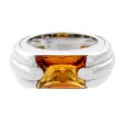 Audemars Piguet Citrine White Gold Ring Sz 6 1 2 Hot on Sale