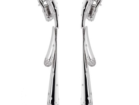 Audemars Piguet White Gold Diamond Drop Earrings Fashion