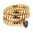 Bulgari Tubogas Gold Iolite Ring Online Hot Sale