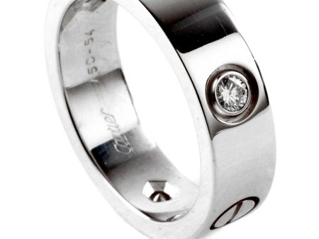 Cartier Love Diamond Ring in 18k in White Gold on Sale