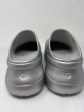 BALENCIAGA silver crocs shoes size 8 Hot on Sale