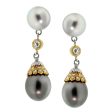 Buccellati Pearl Diamond Drop Earrings For Discount