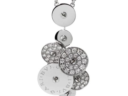 Bulgari Cicladi Diamond White Gold Necklace For Sale