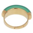 Van Cleef & Arpels Chrysoprase Vintage Yellow Gold Ring Supply