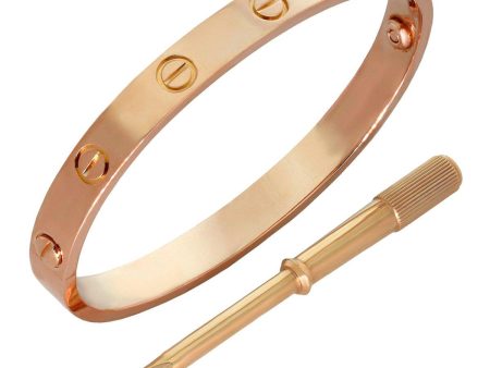 Cartier Love Rose Gold Bangle Bracelet Sz 16 Online Sale