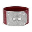 Hermes Kelly Diamond Alligator Leather Bracelet Discount