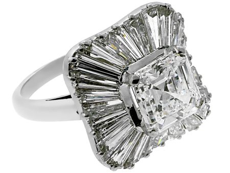 Bulgari Ballerina Diamond Engagement Platinum Ring Cheap