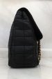 Authentic Chanel Black Chocolate Bar Quilted Lambskin Jumbo on Sale