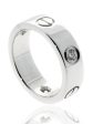 Cartier Love 3 Diamond Ring in 18k White Gold Sz 50 Cheap