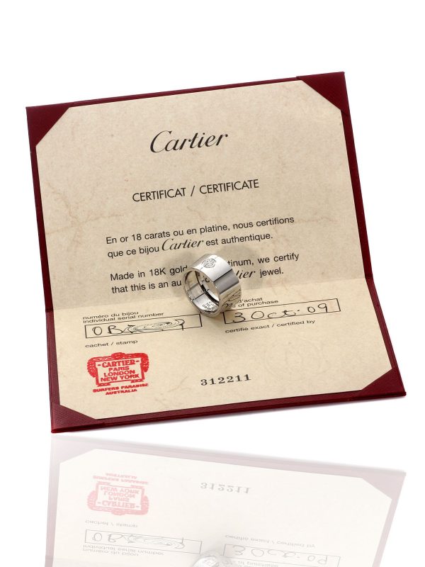 Cartier Love Diamond Ring in 18k White Gold Cheap