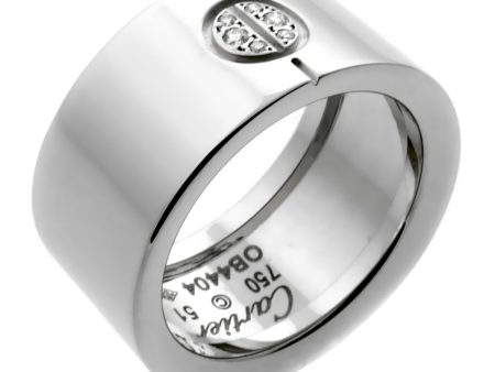 Cartier Love Diamond White Gold Ring Size 5 3 4 Online