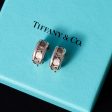 Tiffany and Co Sterling Silver Roman Numeral Earrings For Cheap