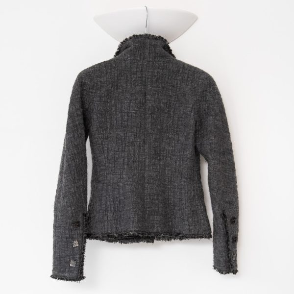 2011 Chanel Apocalypse Collection Asymmetrical Grey Jacket Online Sale