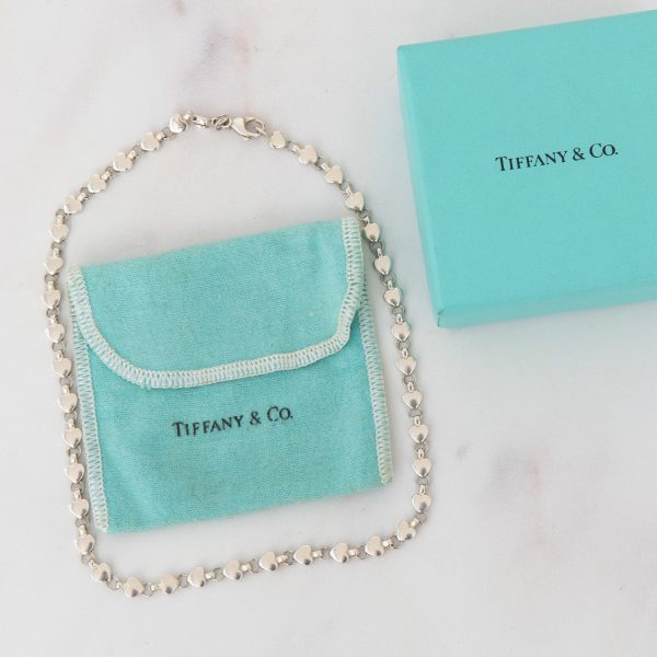 Tiffany & Co Silver Solid Hearts Necklace Supply