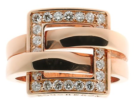 Boucheron Diamond Rose Gold Ring Online now