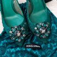 Dolce & Gabbana  Green Lace Rainbow Pumps Size 37 Fashion