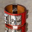 Hermes Red Orange  Collier De Chien Cuff Size Small Cheap