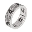 Cartier Love Ceramic Diamond 18k White Gold RIng Hot on Sale