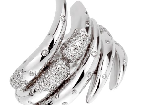 Audemars Piguet Diamond White Gold Cocktail Ring Sz 6 1 2 Supply