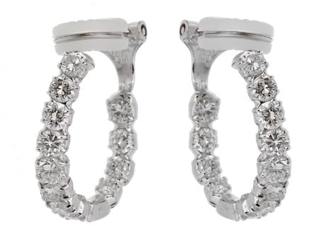 2ct Diamond Inside Out Hoop Earrings Online Hot Sale