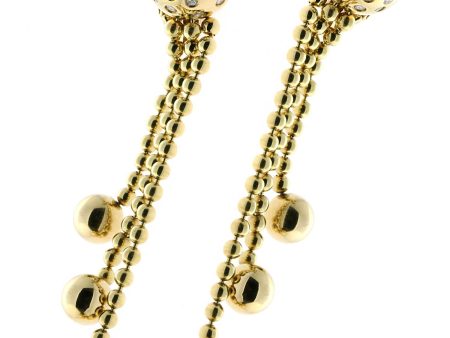 Cartier Pluie de Diamants Earrings in Yellow Gold Online now