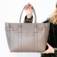 Mulberry Mushroom Zipped Bayswater Leather Bag on Sale