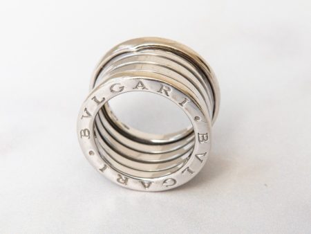 Bvlgari B-Zero 3 Band Ring White Gold 18 KT Size 51 Supply