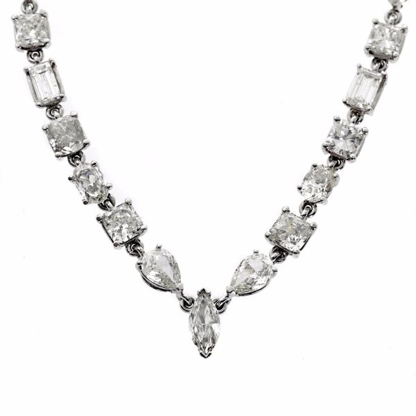 31 Carat Diamond Tennis Necklace Sale