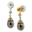 Buccellati Pearl Diamond Drop Earrings For Discount