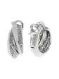 Cartier Panthere Diamond White Gold Earrings Cheap