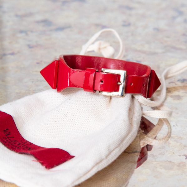 Valentino Garavani Red Patent Bracelet For Cheap