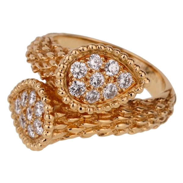 Boucheron Serpent Boheme Toi et Moi Diamond Gold Ring For Sale