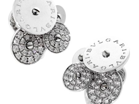 Bulgari Cicladi Diamond White Gold Earrings Supply