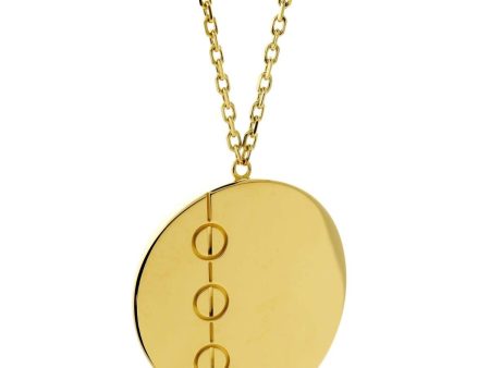 Cartier Love Jumbo Gold Necklace Hot on Sale